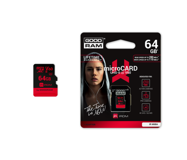 GOODRAM 64GB microSDXC UHS-II zapis 110MB/s odczyt 280MB/s - 377413 - zdjęcie 2